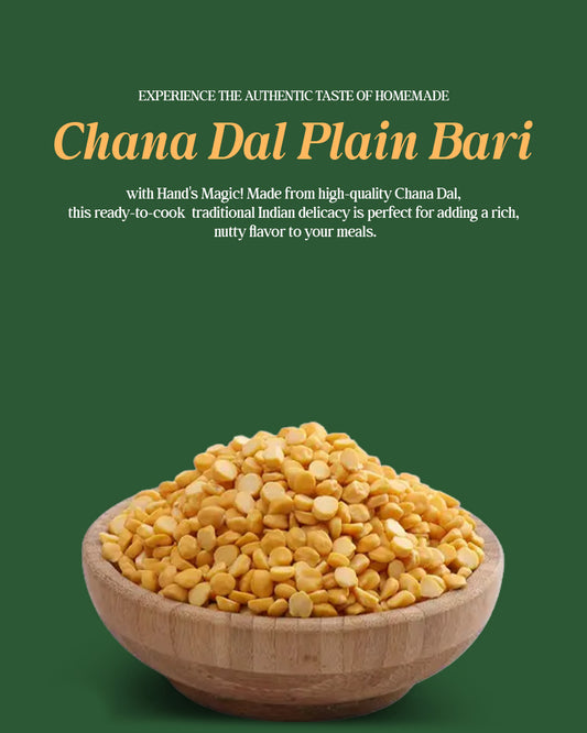 Premium Hand's Magic Chana Dal Plain Bari – Authentic & Protein-Rich (200g)