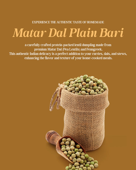 Hand's Magic Matar Dal Plain Bari – Traditional Protein-Rich Lentil Dumplings (200g)