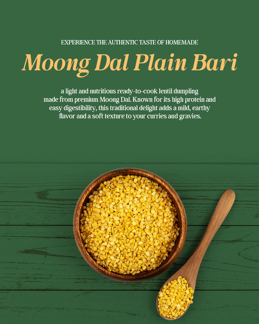 Premium Hand's Magic Moong Dal Plain Bari – Light, Nutritious & Flavorful (200g)
