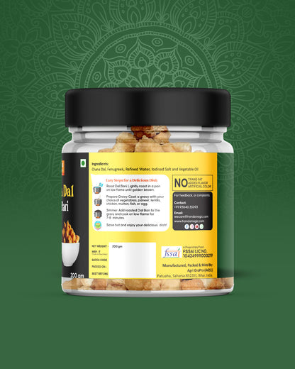 Premium Hand's Magic Chana Dal Plain Bari – Authentic & Protein-Rich (200g)