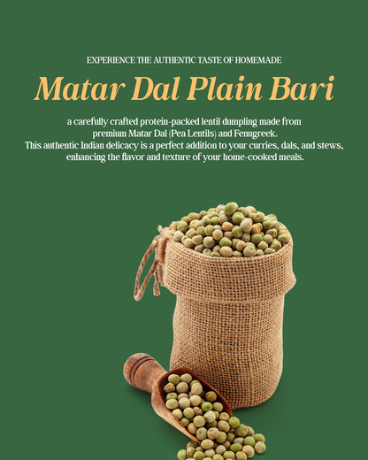 Premium Hand's Magic Matar Dal Plain Bari – A Flavorful & Nutritious Culinary Essential (200g)