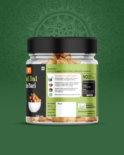 Premium Hand's Magic Urad Dal Plain Bari – A Rich & Protein-Packed Delight (200g)